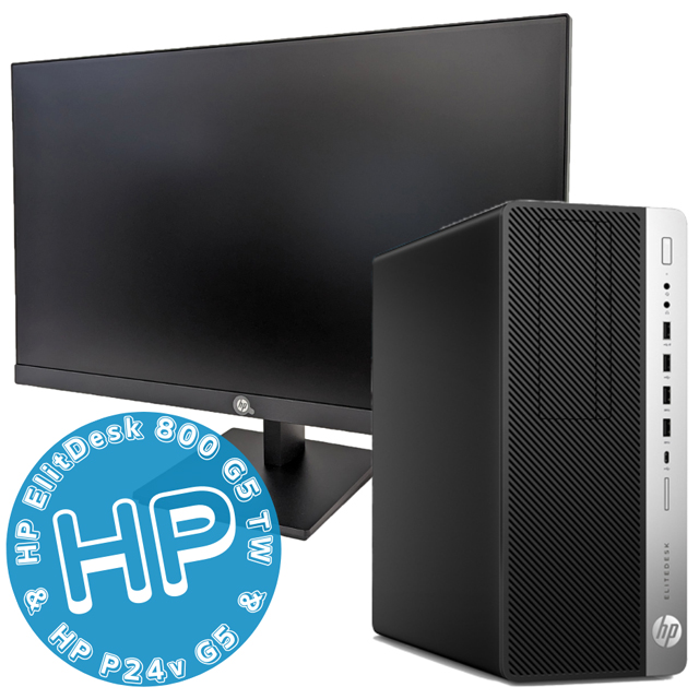 HP EliteDesk 800 G5 TW 選べる新品液晶セット 中古ゲーミングパソコン Windows11 メモリ32GB NVMeSSD  512GB＋HDD 2TB Core i7 第9世代 AMD Radeon RX 580 DVDドライブ WPS Office付き  新品FHD液晶23.8型 ...